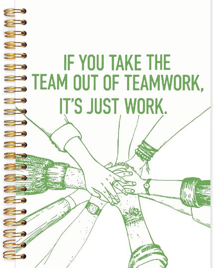 Yhtrg Welcome to the Team Gifts Spiral Notebooks, Gifts for Team Members at Work, Teams Appreciation Gift for Employees, Green Journal Notebook for Women Men Coworkers, 5.5x8.3 Inch