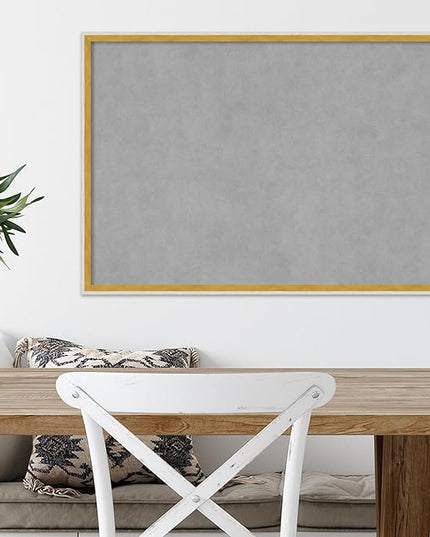 Amanti Art White Framed Magnetic Board 21x29 Medium Vision Board for use with Magnets, 100% Metal Sheet to Display Items as Office Decor or for Home Organization in mudroom, Kitchen or Kids Room