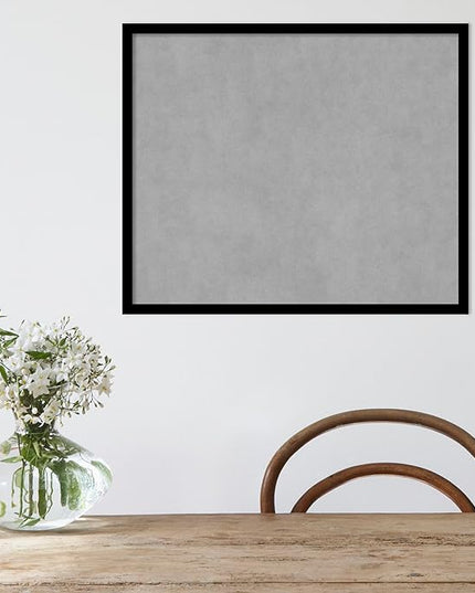 Amanti Art Black Framed Magnetic Board 21x25 Medium Vision Board for use with Magnets, 100% Metal Sheet to Display Items as Office Decor or for Home Organization in mudroom, Kitchen or Kids Room