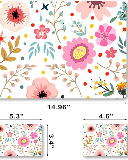 Laptop Skin Sticker Decal,12" 13" 13.3" 14" 15" 15.4" 15.6 inch Laptop Vinyl Skin Sticker Cover Art Protector Notebook PC (2 Wrist Pad Skins Included), Decorative Waterproof, Flower Plants