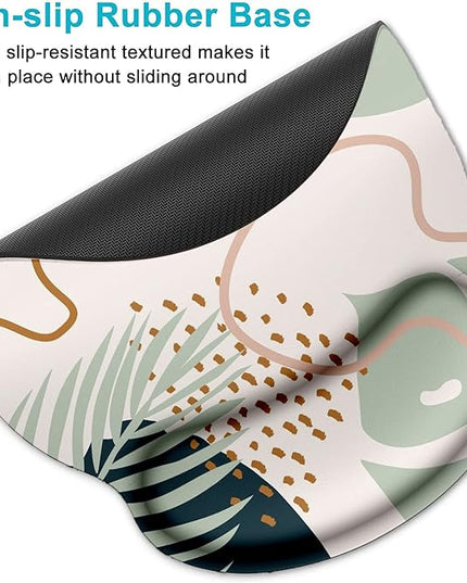 Lateefah Mouse Pad with Wrist Rest, 3-in-1 Gaming Mouse Pad, Keyboard Wrist Rest, Ergonomic Memory Foam Mousepad with Wrist Support for Computer Keyboard