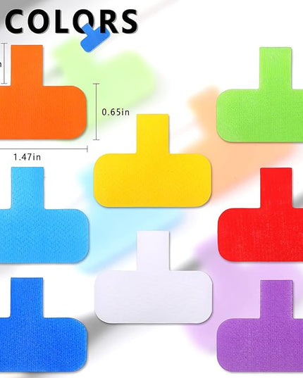 80 Pieces Self-Adhesive Cable Labels Multi-Color Cord Wire Labels, Nylon Writable Oval Tags, Hook and Loop Wire Tags for Cable Management, Computers and More
