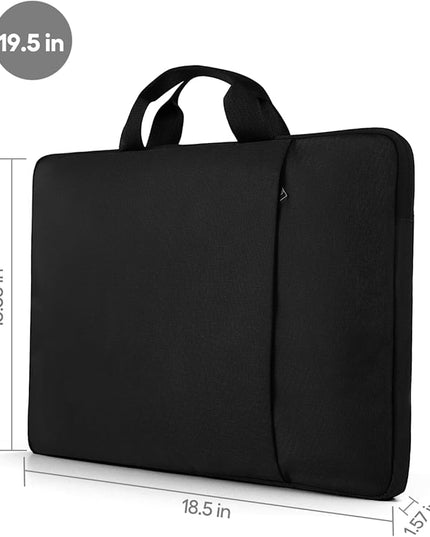 UPERFECT Laptop Sleeve 19.5-inch for Laptop/Portable Monitor/Notebook/Tablet with Large Capacity Side Pockets & Durable Handle-Waterproof/Shockproof-Padded Compartments-Zippered Accessory Storage