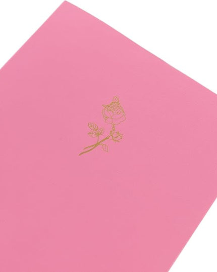 Graphique Rose Vegan Leather Journal, Diary Notebook for Writing, 192 Lined Pages, La Petite Press Collection, 6” x 8”