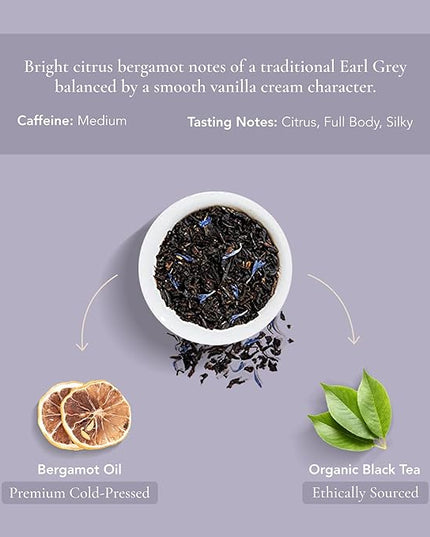 Art of Tea | Organic Earl Grey Crème Tea| 50 Eco Friendly Assorted Tea Bags