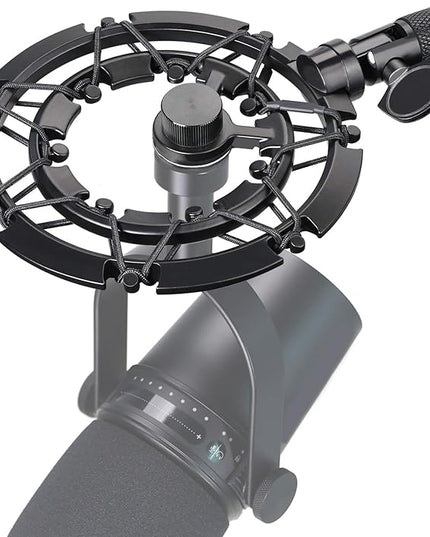 SUNMON Shure MV7 Shock Mount Compatible with Shure MV7 Microphone, MV7 Shock Mount Reduces Vibration Noise Matching Mic Stand Boom Arm by SUNMON