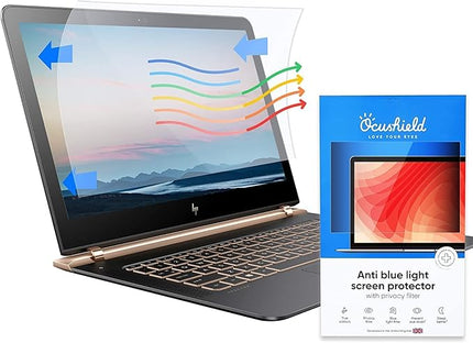 Ocushield 15.4” W (16:10) Premium Anti Blue Light Screen Protector for Laptops and Computer Monitors - Privacy - Anti-Glare - Easy Install - Anti-Fingerprint - Reduce Eye Fatigue (332 x 208mm)