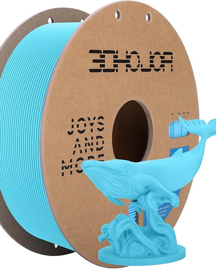 3D Printer Filament Basic PLA Filament 1.75mm 300mm/s 1kg Cardboard Spool Dimensional Accuracy +/- 0.03 mm Fit Most 3D FDM Printer-Sky Blue
