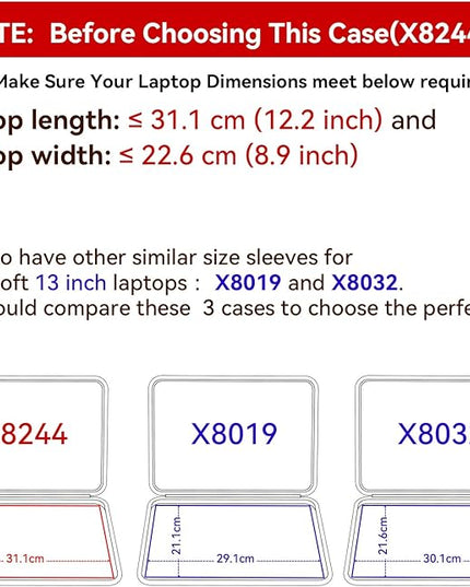 Smatree Hard EVA Protective Sleeve Case Compatible for 13.5 inch Microsoft Surface Laptop 6/5, for Microsoft Surface Laptop 4/3 13.5 inch Notebook Bag (X8244)