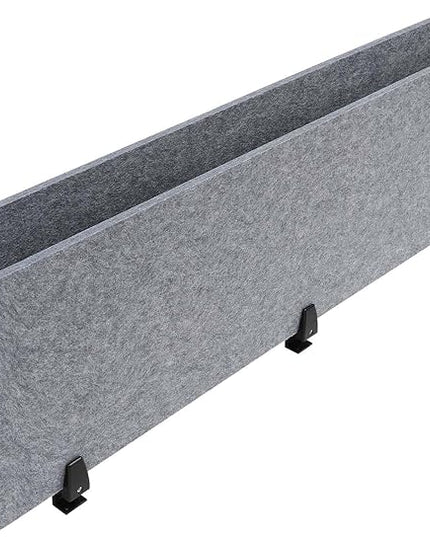 Desk Divider Mounted Privacy Panel, 2Pcs Privacy Panels for Classrooms, Libraries, Business Counters (Grey, 60 x 16 in)