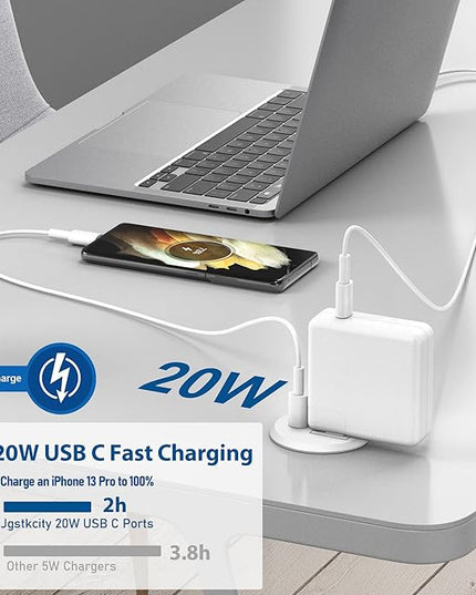 2 inch Desk Power Grommet with PD 20W USB C,Ultra-Flat Plug Power Strip,Recessed Outlet,Desktop Power Grommet for Office PC Desk Cable Cord Cover,Table Outlets for Home, Office,6 ft Cable(White)