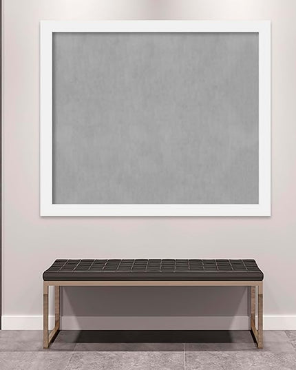 Amanti Art White Framed Magnetic Board 45x53 Oversize Vision Board for use with Magnets, 100% Metal Sheet to Display Items as Office Decor or for Home Organization in mudroom, Kitchen or Kids Room