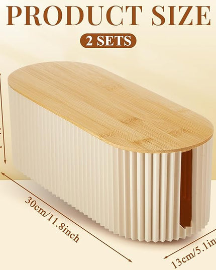 Marsui 2 Pcs Beige Cable Management Organizer Box for Hiding Wires, Home Office Desk Floor Cord Organizer, 11.8 x 5.1 x 4.3 Inch Cord Strip Protect Holder Wire Storage