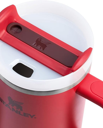 STANLEY Quencher H2.0 Tumbler with Handle and Straw 40 oz | Flowstate 3-Position Lid | Cup Holder Compatible for Travel | Insulated Stainless Steel Cup | BPA-Free | Chili Red