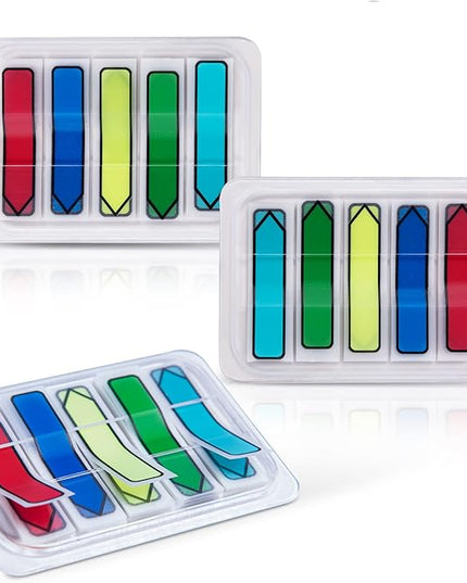 Golcellia 3 X 300 Tablets, Transparent Sticky Notes, Page Markers, Book Tabs, Sticky Note Tabs, Sticky Tabs, Page Tabs, Label Stickers, Arrow Flags, Pop-up Page Flags