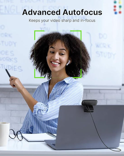 NexiGo 1080P 60FPS Webcam with Software Control and Microphone, AutoFocus, w/Privacy Cover, N680P Pro Computer Web Camera for Skype Zoom Teams, Mac PC Laptop Desktop