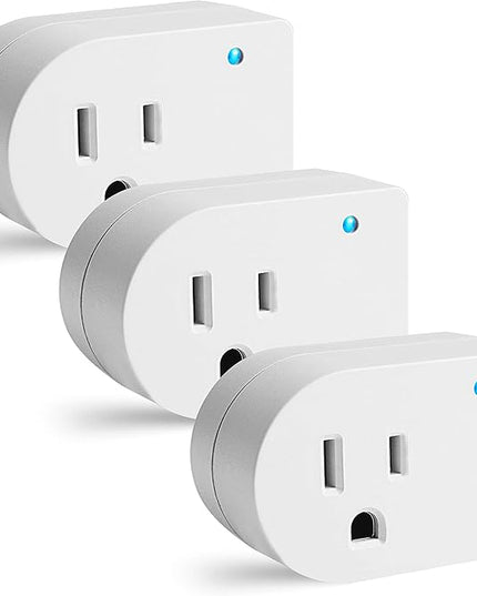 Single Surge Protector Plug, Grounded Outlet Wall Tap Adapter with Indicator Light, 1 Outlet,245J/125V, ETL, White, 3Pack