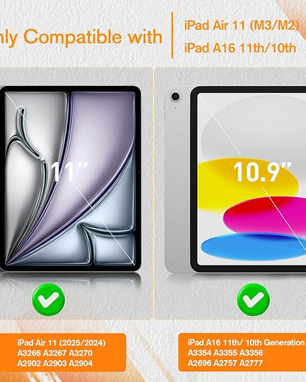 KCT 2 Pack Paperfeel Screen Protector Compatible with iPad A16 11th Generation 2025 11 inch/iPad 10th Generation 2022 10.9 inch & iPad Air 11 inch M3 2025 & M2 2024, Write as Real Paper, Anti Glare