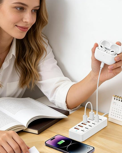 USB Hub Type-C Converter, 66W Portable Dock, Docking Station with Fast Charging, Computer Accessory for Laptop Tablet, Tech Necessities, Reliable USB Hub for Home Office Study Room