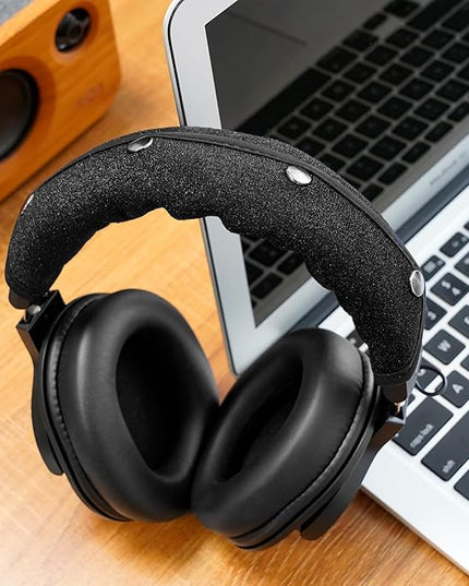 GEVO Protective Headband Cover for Audio Technica ATH M50, M50X, M50XBT, M40X M Series, Corsair Virtuoso & More, Machine Washable, No More Flaking Leather, Easy Installation, No Tool Needed | Black
