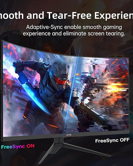 KTC 32 Inch 240Hz Curved Gaming Monitor, FHD 1080P 1500R HDR Gaming PC Monitor, FreeSync, Ultra-Fast 1ms Monitor for Gamer, 3500:1 Contrast, HDMI 2.0 x 2, DisplayPort 1.4 & USB 2.0, H32S17F