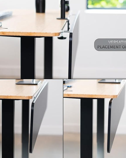 VIVO Laminate 59 x 12 inch Modesty Panel for Office Desk, 3 Configuration Options, Cable Management Organizer, Black, PP-LM60-B
