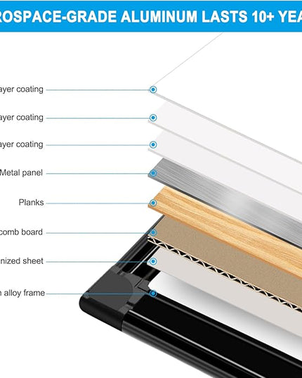 H-Qprobd 70"x40" White Board for Wall Large Magnetic Dry Erase Board with Black Aluminum Frame, Presentation Whiteboard Suitable for Home, Office, Classroom & Kitchen