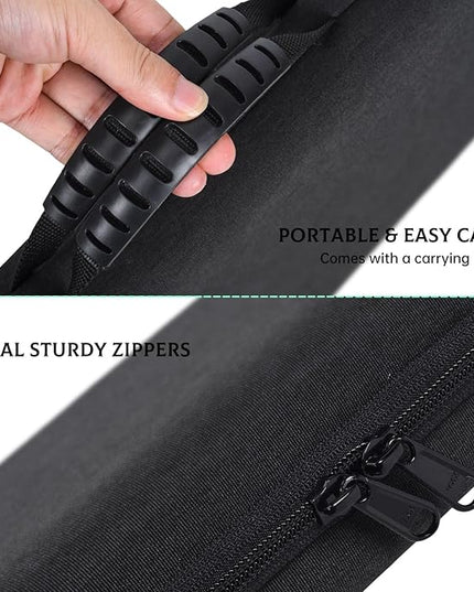 75% 84-Key Keyboard Case, Hard Travel Carrying Case Bag for Aula F75 Pro 75% Keyboard, Compatible with Redragon K673 PRO, Keychron K2 Version 2/K2/Q1/V1, ASUS ROG Azoth 75% Keyboard Protector, Black
