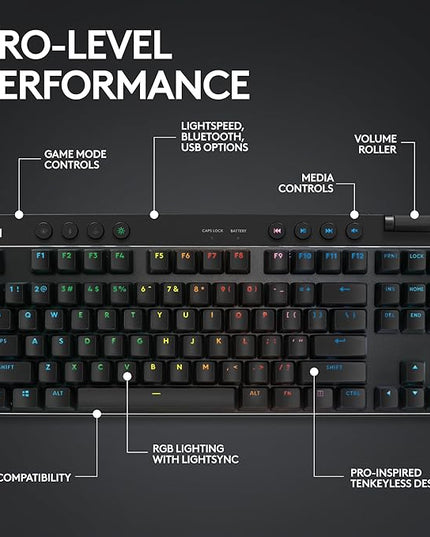 Logitech G Pro X Superlight 2 Lightspeed Wireless Gaming Mouse + G Pro X TKL Lightspeed Wireless Gaming Keyboard (Linear) Bundle - Black