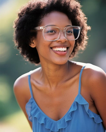 VISOONE Blue Light Blocking Glasses Square with Anti Computer Glare for Gaming Women and Men MONTANA