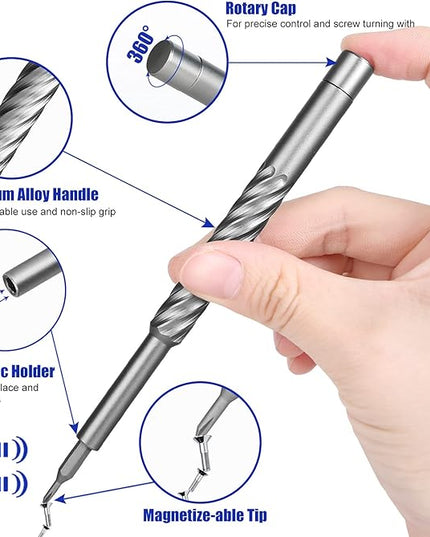 HengTianMei 142 in 1 Precision Screwdriver Set Professional Magnetic Repair Tool Kit for Computer, Laptop, Xbox, Macbook, Game Console (H1128)
