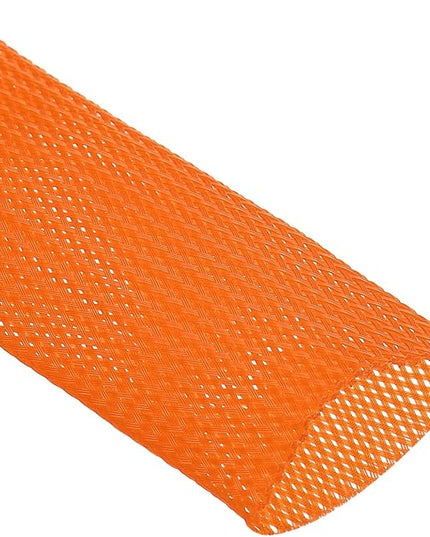 uxcell Expandable Sleeving,2 3/8-inch 10ft Cable Sleeve, Orange