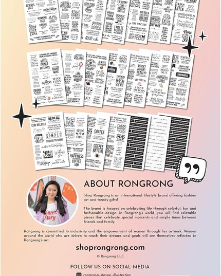 There is a Quote for That – Funny, Witty & Inspirational Planner Sticker Book for Adults – Bold Typography Stickers for Journals, Scrapbooks, and Bullet Planning