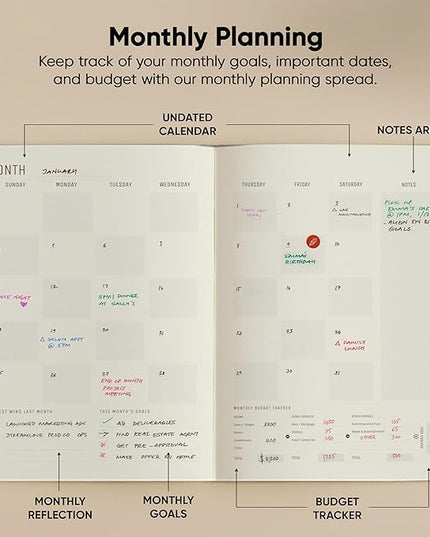 Undated, 2026 Planner, 8.5" x 11" - The #1 Productivity Planner to Achieve Your 2026 Goals - Planner 2026-2027 by PRODUCTIVITY STORE (A4, GREY)