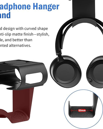 Under Desk Headphone Hanger Stand for SteelSeries Arctis Nova Pro Wireless-Arctis Pro Wireless NOVA Magnetic Mount Secretlab Magnus Version,Headphone Holder for Arctis Nova Pro Wireless
