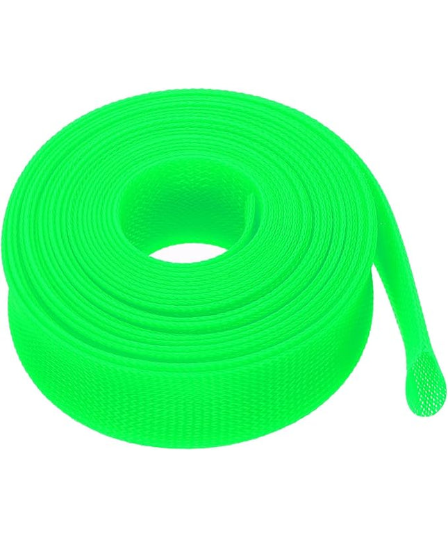 uxcell Expandable Sleeving, 1 1/2-inch 25ft Cable Sleeve, Green