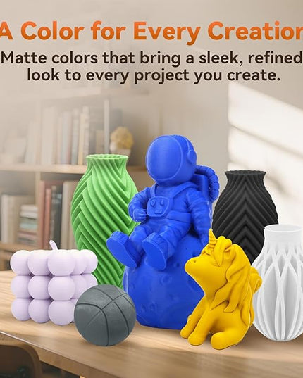 FLASHFORGE PLA Filament 1.75mm +/- 0.02mm, Matte Purple 3D Printer Filament 1kg (2.2lbs) Spool, Excellent Printing Performance, Easy to Use for Most FDM 3D Printers