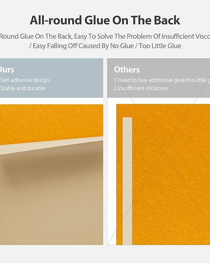 12 Pack Acoustic Panels Self Adhesive Sound Proof Foam, High Density Sound Acoustic Panel, 16X12X0.4 Inch 4:3 Rectangle Panels in Home, Office, Reccording Room, Studio,and more(Orange)