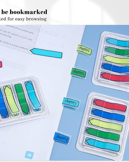Golcellia 3 X 300 Tablets, Transparent Sticky Notes, Page Markers, Book Tabs, Sticky Note Tabs, Sticky Tabs, Page Tabs, Label Stickers, Arrow Flags, Pop-up Page Flags