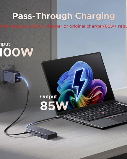 UGREEN 7 in 1 Docking Station Dual Monitor, USB C Hub Dual 4K@60Hz HDMI Display, 10Gbps USB-A/C Data Ports, 100W PD, Aluminum Revodok Pro Laptop Docking Station for HP, Thinkpad, Dell and More