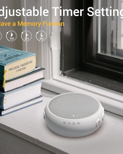 SoundMe Pink Noise Machine Sound Machinie with 30 Soothing Natural Sounds 36 Volume Portable Travelfor Sleeping Brown Noise Machine for Baby Kids Adults Noise Canceling Machine for Office Privacy