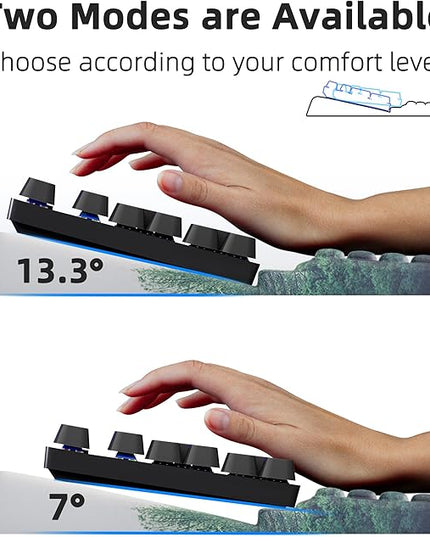 Ospelelf Keyboard Wrist Rest Pad, Comfy Ergonomic Keyboard Stand Holder, Office Desk Accessories, Work from Home Essentials, Green Forest Pattern