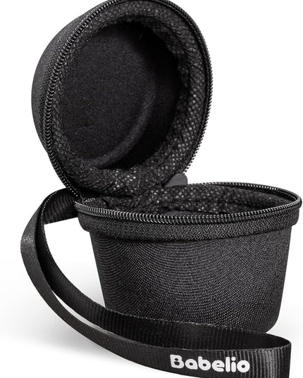 Babelio Portable Travel Case for Babelio Pocket Mini White Noise Machine, Double Stitch Zipper - Perfect for Traveling (CASE ONLY - Textile Black)