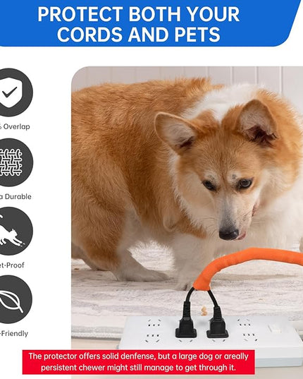 YOUBO Split Braided Cable Sleeve，Flexible Wire Loom Tubing, Automotive Cord Protector Pet Proof, Cable Management for Computer TV Electric Wires Harness 16ft (Orange, 19mm（3/4")