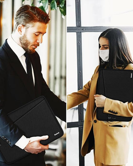 Laptop Sleeve, Traveling Water Resistant Carrying Computer Bag with Pocket, Shockproof Protective Laptop Case Cover Compatible for 15.6 Inch HP, Lenovo, Dell, ASUS, Acer, Notebook, Black