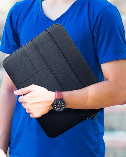 14 inch Laptop Sleeve for 14 inch MacBook M1 M2 M3 M4 Laptop Notebook Computer, Protective Waterproof Laptop Case Carrying Bag Portable Cover with Multi Pockets, Black