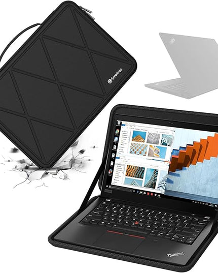 Smatree Hard EVA Protective Sleeve Case Compatible for 14 inch Lenovo ThinkPad T14 Gen 2, for 15.3 inch Lenovo ThinkPad X9 15 Aura Edition Copilot+PC, Waterproof and Anti-Shock Bag (X8262)