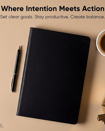 Hourly Planner & Appointment Book (8.5” x 11”) - Premium Hourly Planner with Daily Schedule & 30-Minute Time Slots for Better Time Management by PRODUCTIVITY STORE (A4, Black)