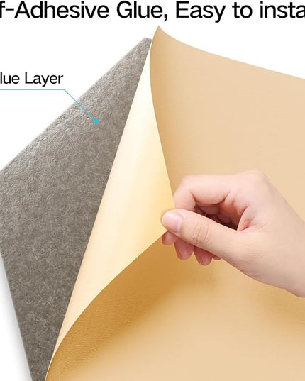 22 Pack Self-Adhesive Acoustic Panels 12" X 10" X 0.4" - Sound Proof Foam Panels with High Density, Y-Lined Design, Flame Resistant, Absorb Noise and Eliminate Echoes(Camel)