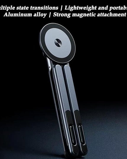 Portable Laptop Stand - Travel Laptop Stand, Magnetic Aluminum AlloyLaptop Tablet Holder Tripod | Magnetic Phone Tripod Holder - for Travel Office Outdoor Indoor Desk Home